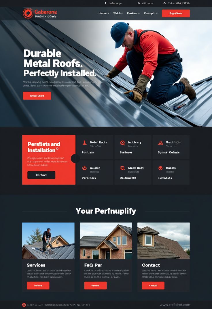 ROOFING WEB DESIGN