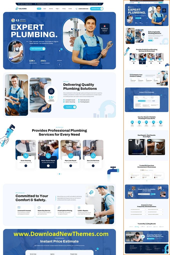 PLUMBINFG WEB DESIGN SERVICES