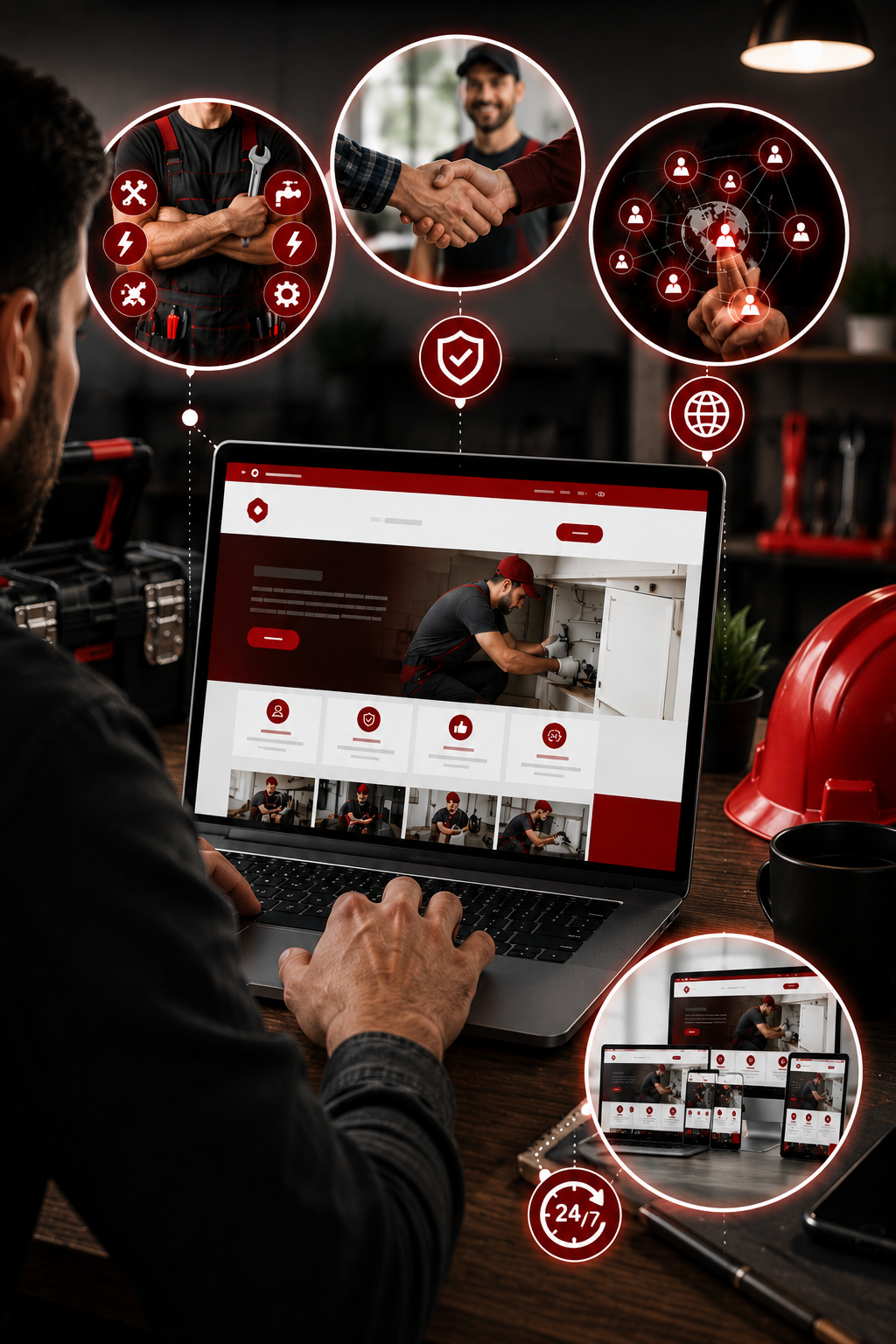 reponsive web design services for handyman